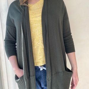 Green Knit Cardigan